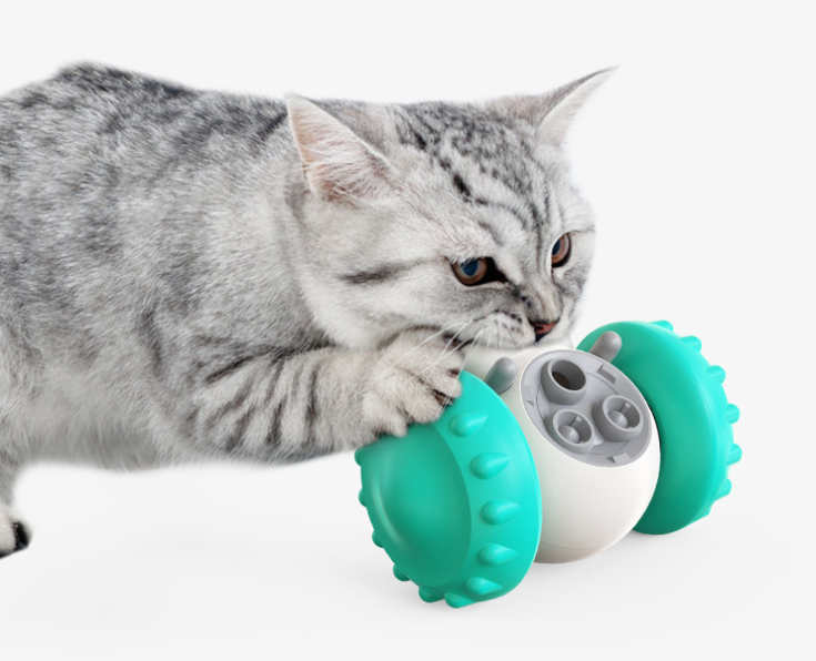 Superidag Cat And Dog Food Spill Toy Interactive Balance Car