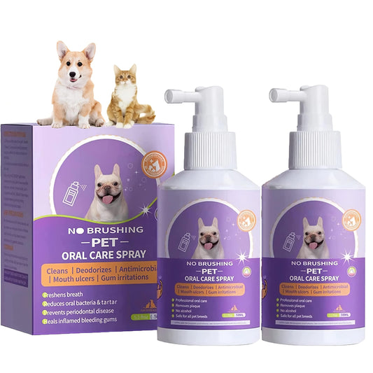 Superidag Pet's Teeth Cleaning Spray-2PCS