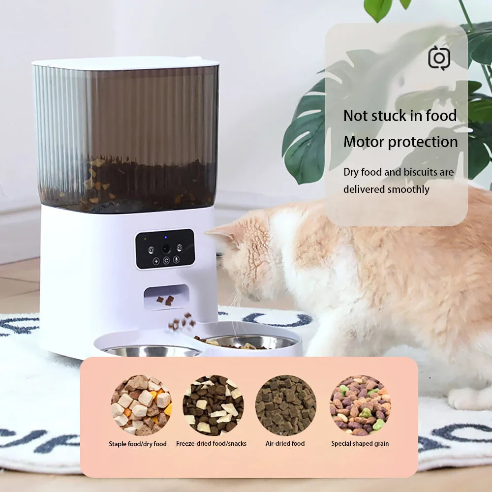 pet smart feeder app  two-way video language translator