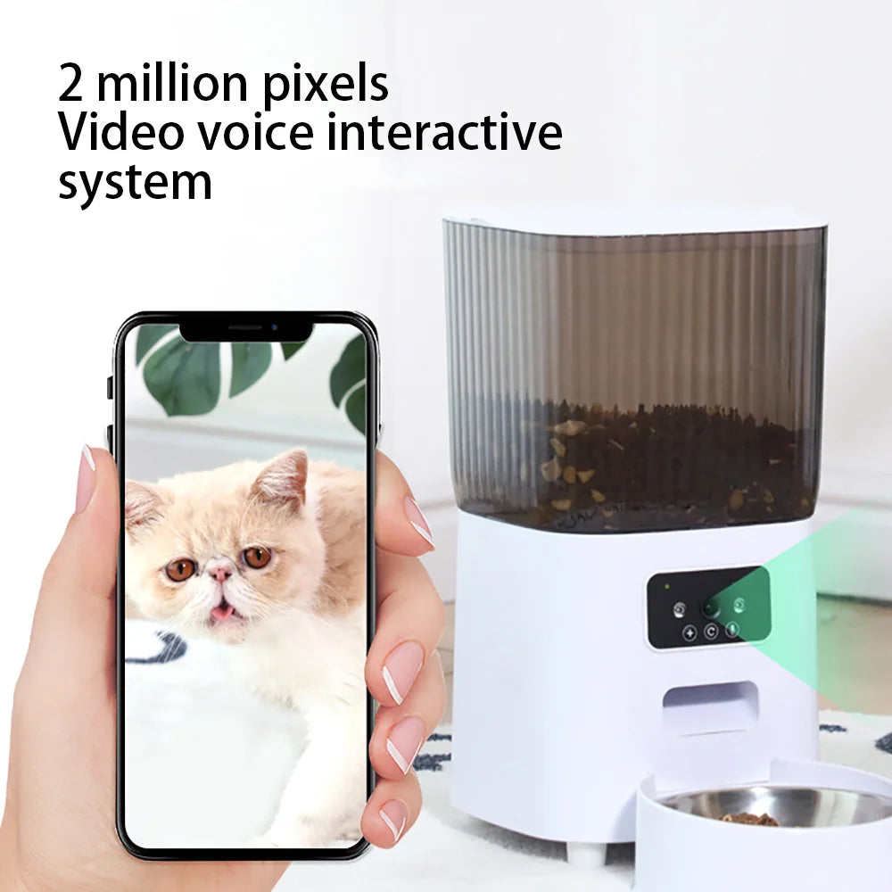 pet smart feeder app  two-way video language translator