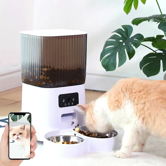 pet smart feeder app  two-way video language translator