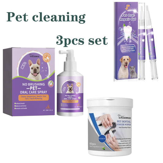 Pet cleaning 3pcs set（2+1+1）